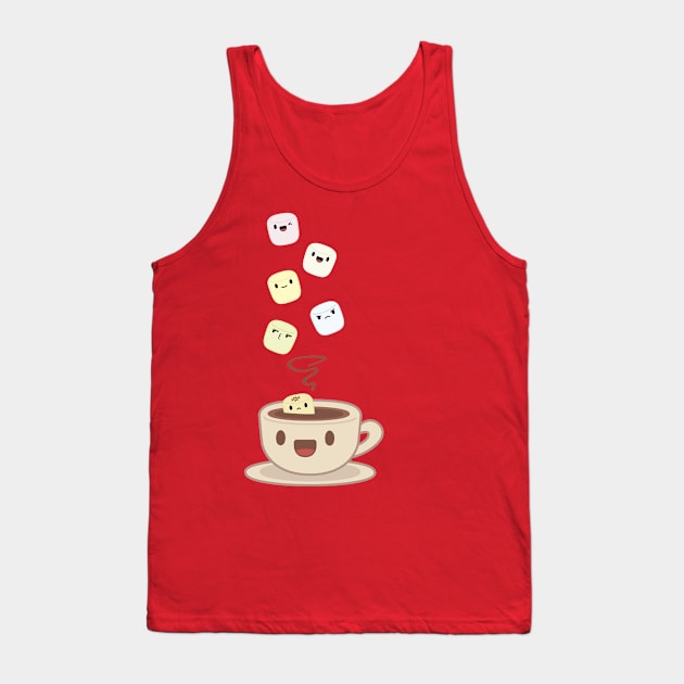 Hot Chocolate and Marshmallows Tank Top by FlamingFox